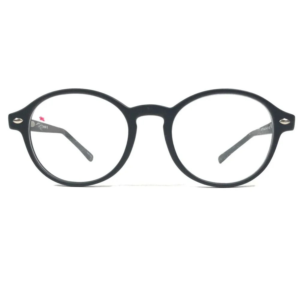 Blue Surf EN3996 MATTE BLACK Eyeglasses Frames Round Full Rim 46-19-143